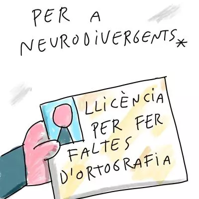 Neurodivergent cartoon