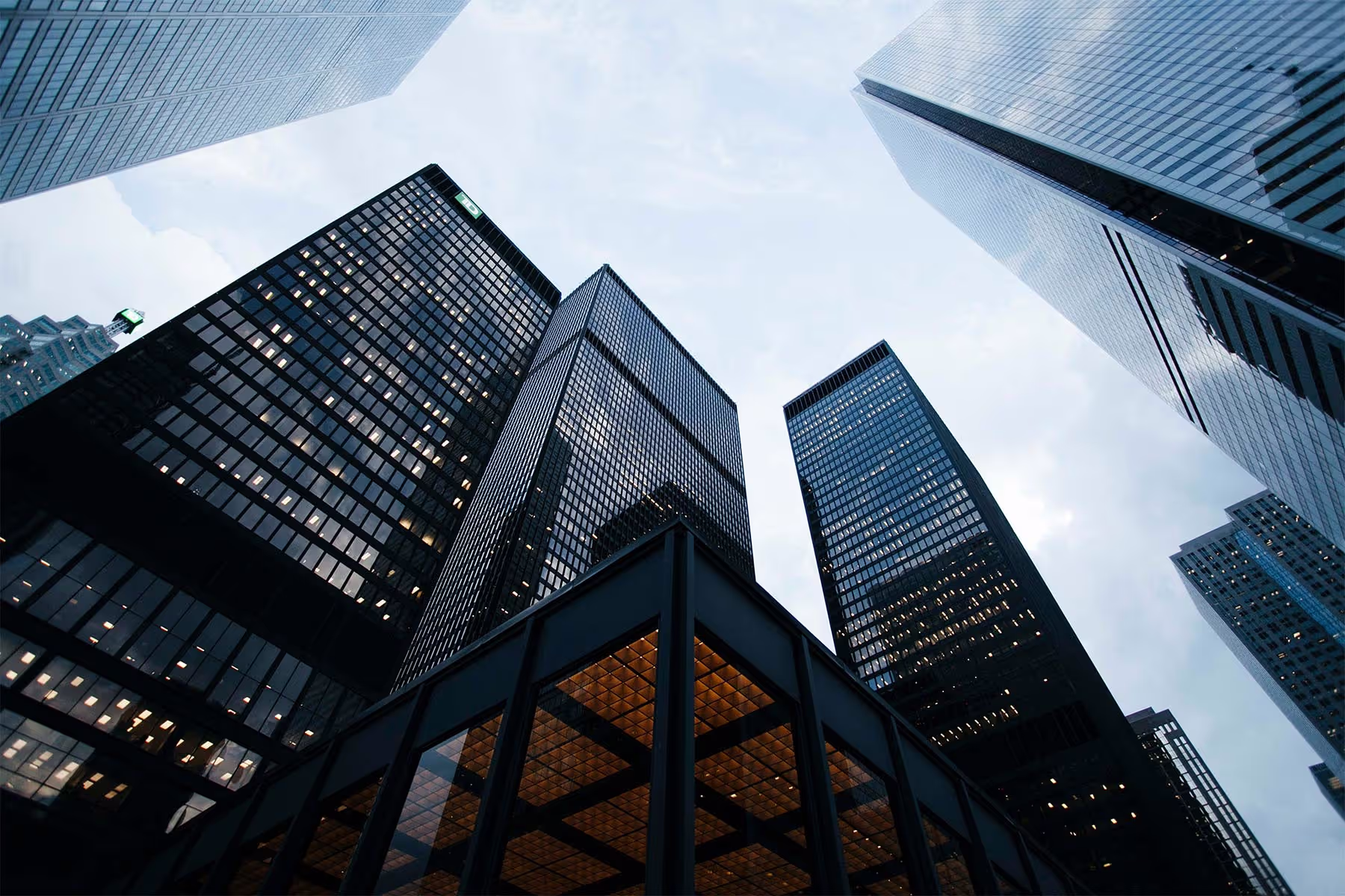 Modern skyscrapers