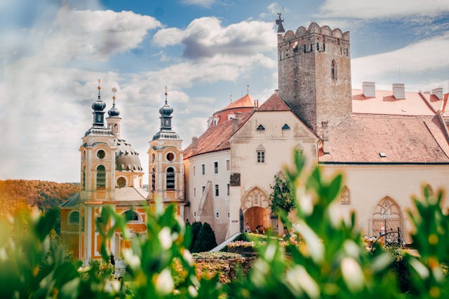 Medieval castle view